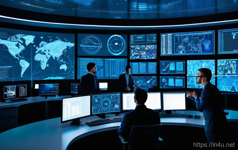 랜섬웨어 암호화 알고리즘 취약점 분석 연구 - **Prompt:** A focused cybersecurity professional, fully clothed in a casual yet smart attire, sits i...