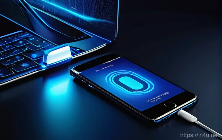 블루투스 프로토콜 취약점을 이용한 중간자 공격 - **Image Prompt 1:** A close-up shot of a person's hands holding a modern smartphone in a subtly bust...