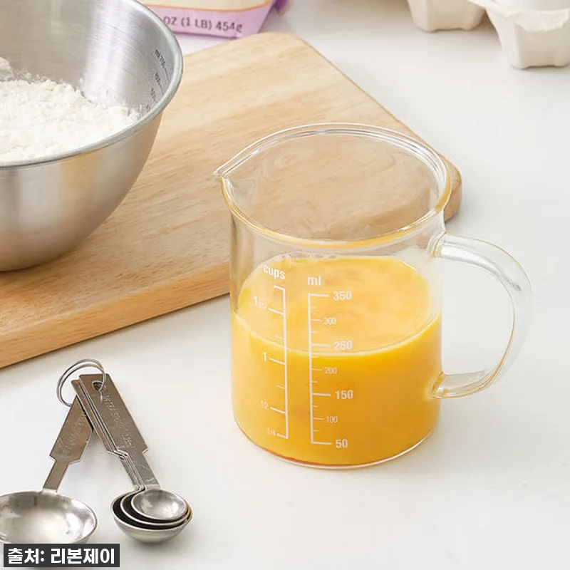 홈카페 필수템! 55% 할인 프리미엄 비커 내열 유리 계량컵 찐후기!