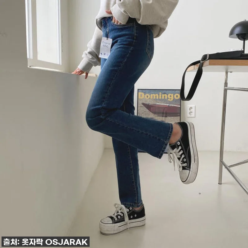 인생템 등극! 여자 진청바지 슬림 스 관련 이미지 2