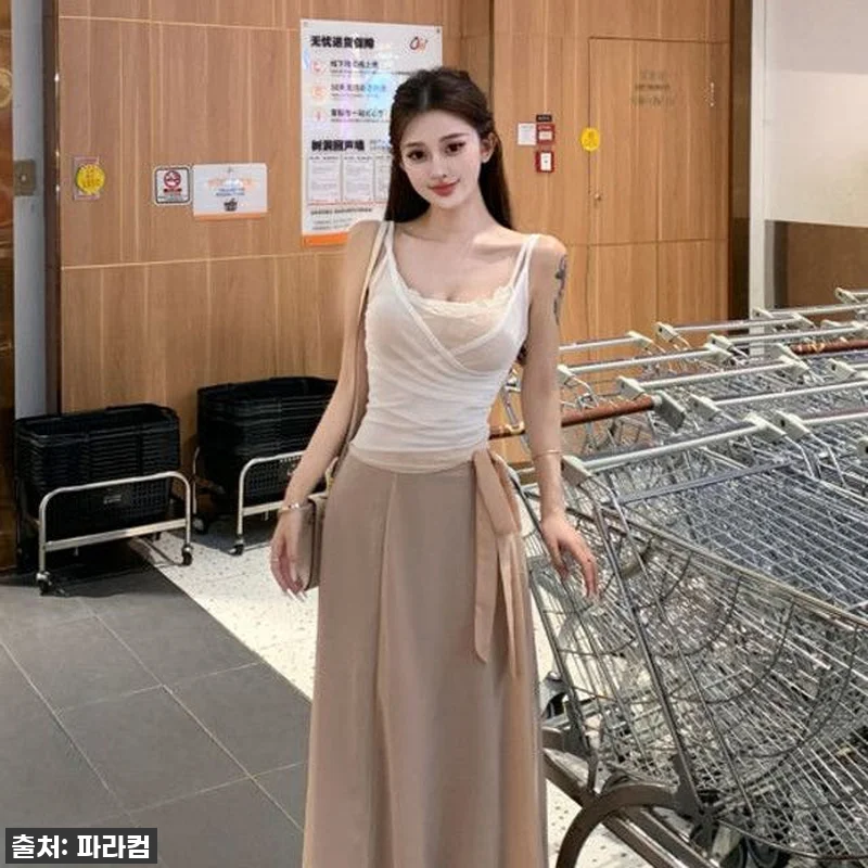 여성 겨울투피스 세련된 니트스커트세트 관련 이미지 5