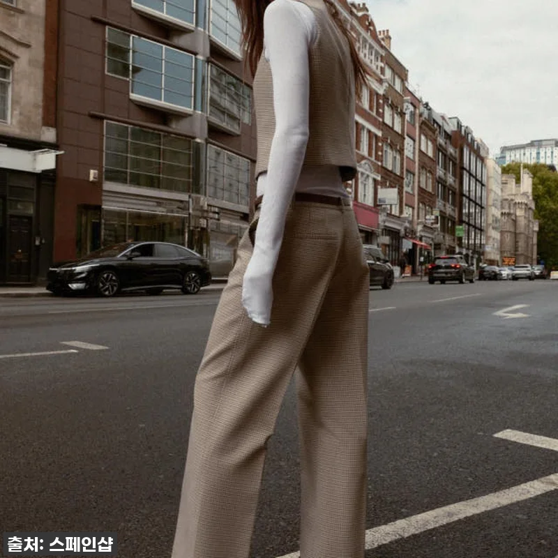 자라 클래식 체크 베스트 찐후기! 품 관련 이미지 5