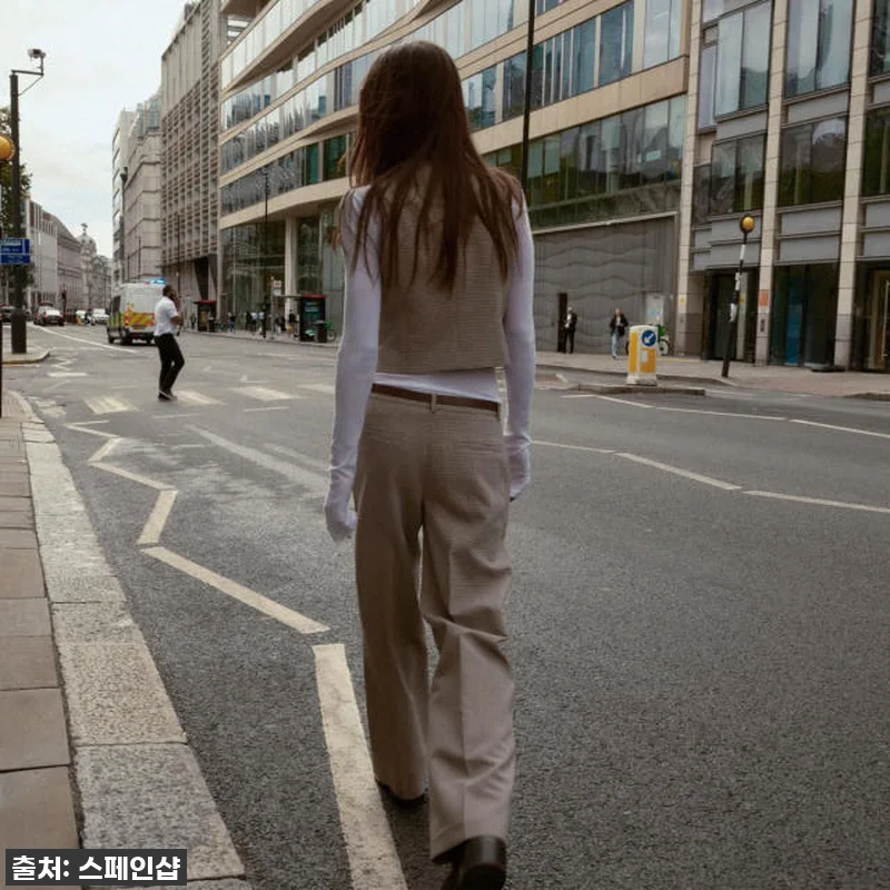 자라 클래식 체크 베스트 찐후기! 품 관련 이미지 6
