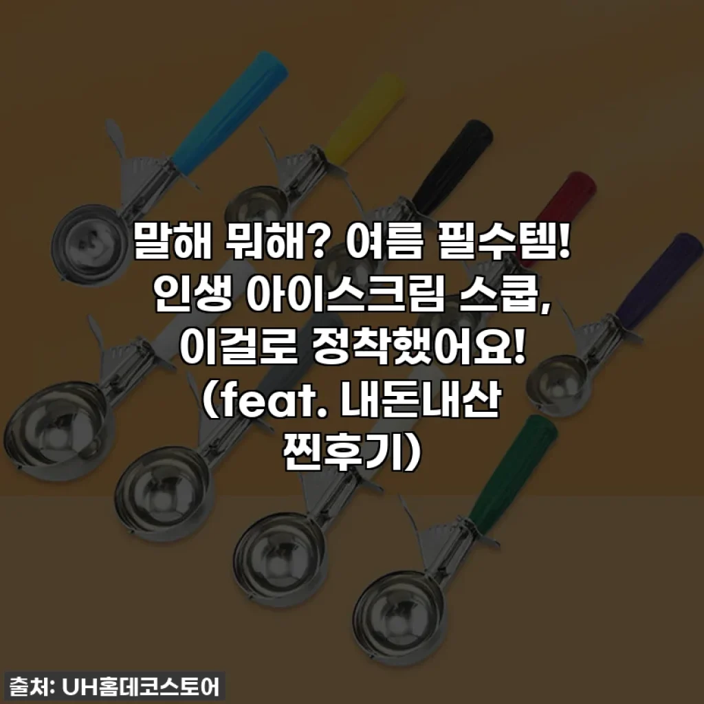 말해 뭐해? 여름 필수템! 인생 아이스크림 스쿱, 이걸로 정착했어요! (feat. 내돈내산 찐후기)