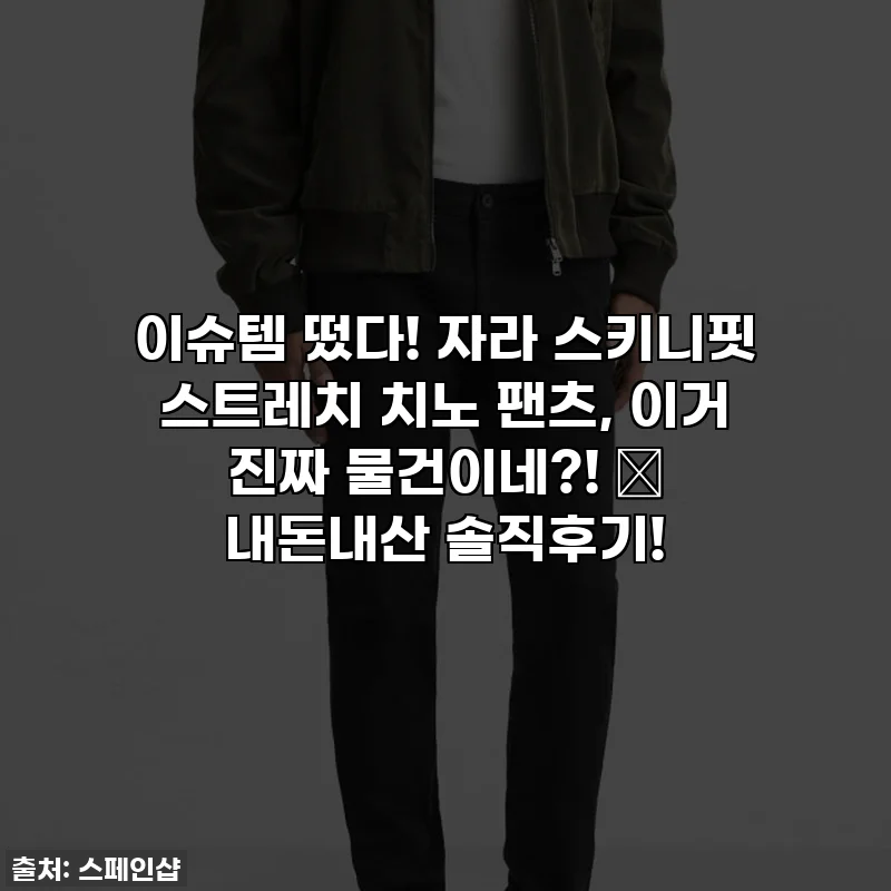 이슈템 떴다! 자라 스키니핏 스트레치 치노 팬츠, 이거 진짜 물건이네?! 💖 내돈내산 솔직후기!