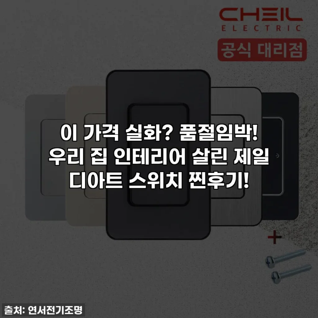 이 가격 실화? 품절임박! 우리 집 인테리어 살린 제일 디아트 스위치 찐후기!