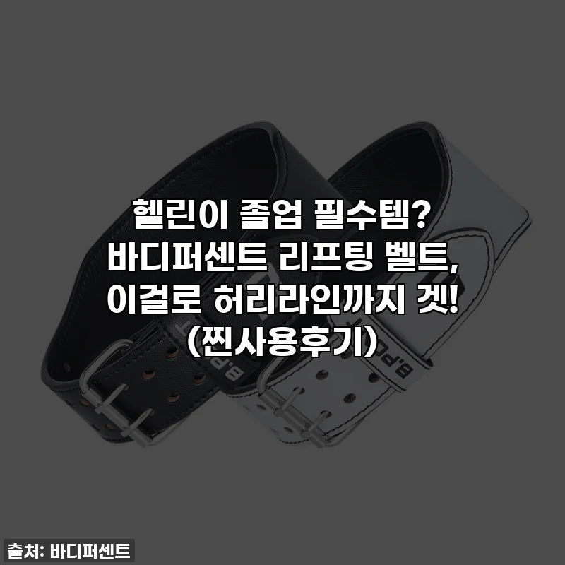헬린이 졸업 필수템? 바디퍼센트 리프팅 벨트, 이걸로 허리라인까지 겟! (찐사용후기)