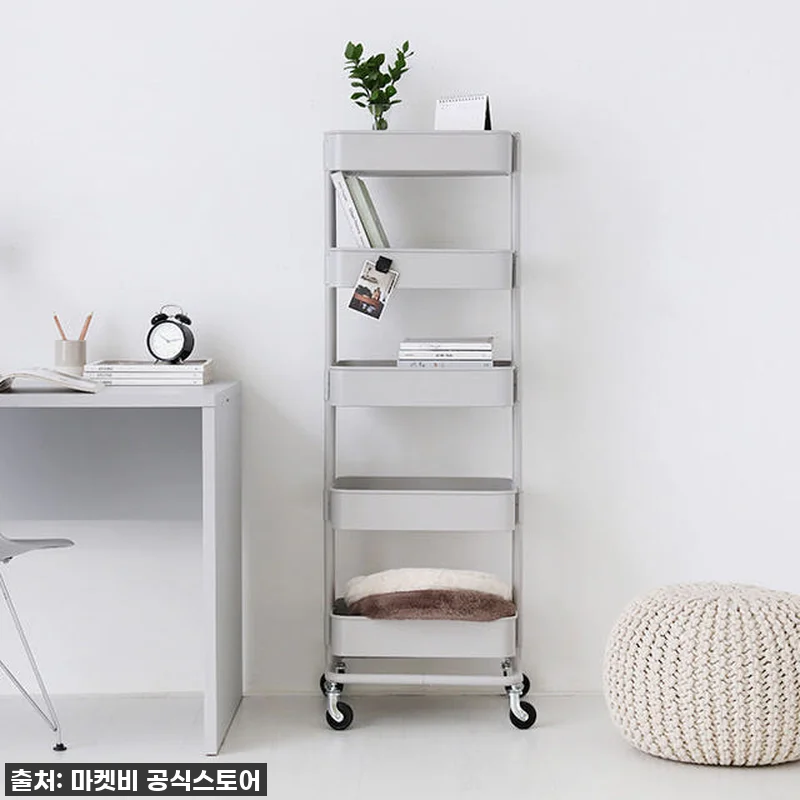 **품절임박!** 우리 집 숨은 공간까지 완벽하게 살려주는 '롬비 트롤리 카트 5단 라이트그레이' 찐후기! 13 **품절임박!** 우리 집 숨은 공간 관련 이미지 2