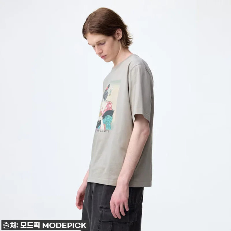 지유 반팔티 그래픽 T NAGA 프리 관련 이미지 2