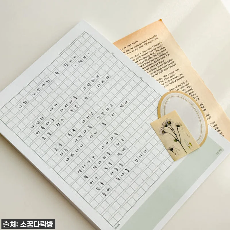 🎉 찐후기! 소꿉다락방 400자 원고지 노트, 손글씨 교정부터 힐링까지 완벽한 이유! (ft. 꿀팁할인) 16 🎉 찐후기! 소꿉다락방 400자 원고 관련 이미지 6
