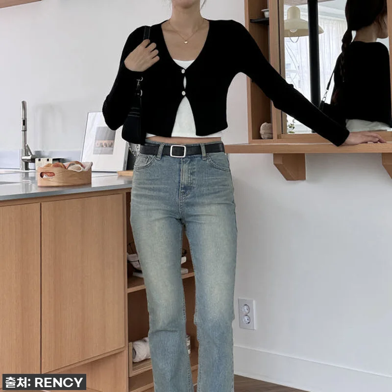 이 가격 실화?! 골지 브이넥 크롭 관련 이미지 6