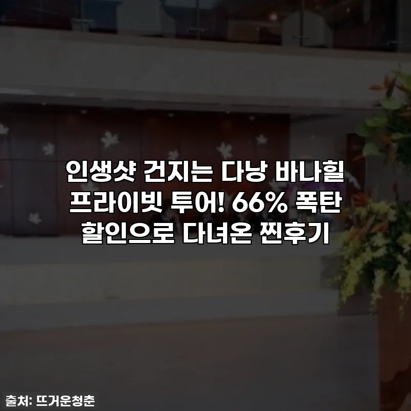 인생샷 건지는 다낭 바나힐 프라이빗 투어! 66% 폭탄 할인으로 다녀온 찐후기