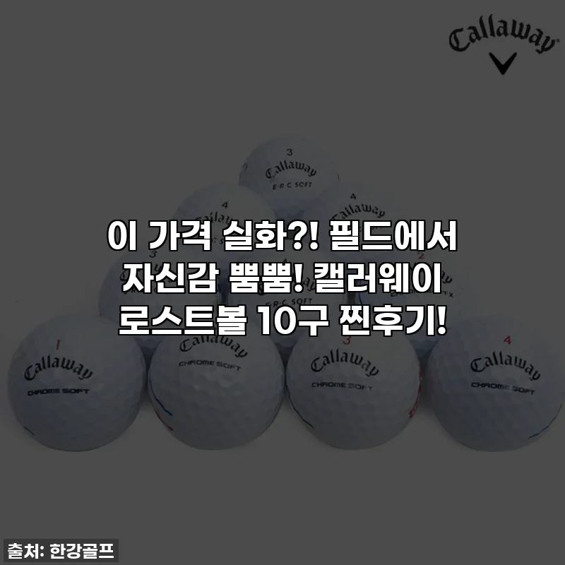 이 가격 실화?! 필드에서 자신감 뿜뿜! 캘러웨이 로스트볼 10구 찐후기!