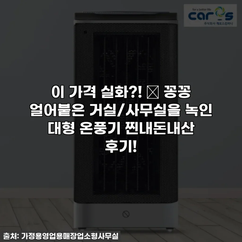 이 가격 실화?! 🔥 꽁꽁 얼어붙은 거실/사무실을 녹인 대형 온풍기 찐내돈내산 후기!