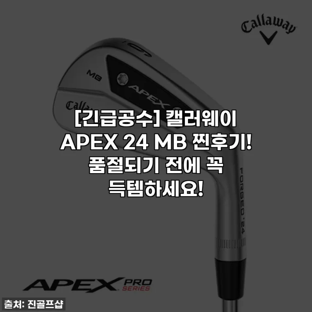 [긴급공수] 캘러웨이 APEX 24 MB 찐후기! 품절되기 전에 꼭 득템하세요!