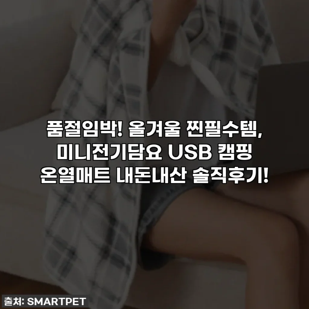 품절임박! 올겨울 찐필수템, 미니전기담요 USB 캠핑 온열매트 내돈내산 솔직후기!