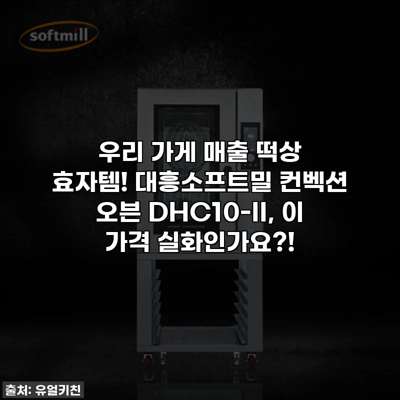 우리 가게 매출 떡상 효자템! 대흥소프트밀 컨벡션 오븐 DHC10-II, 이 가격 실화인가요?!