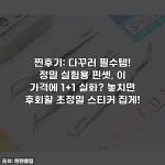 찐후기: 다꾸러 필수템! 정밀 실험용 핀셋, 이 가격에 1+1 실화? 놓치면 후회할 초정밀 스티커 집게!