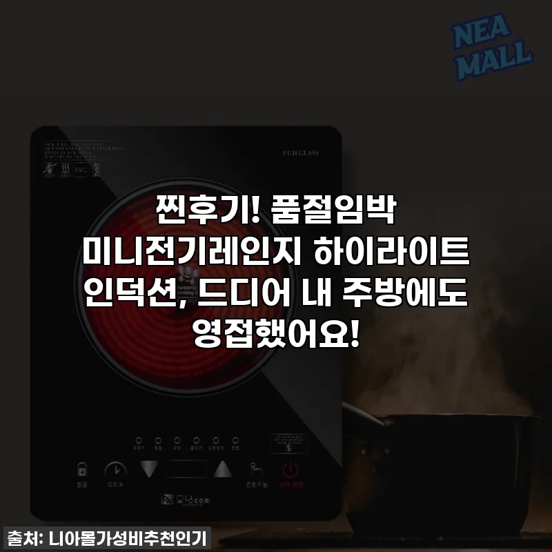 찐후기! 품절임박 미니전기레인지 하이라이트 인덕션, 드디어 내 주방에도 영접했어요!