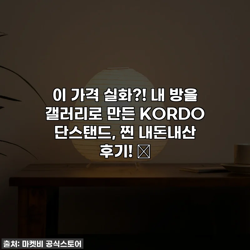 이 가격 실화?! 내 방을 갤러리로 만든 KORDO 단스탠드, 찐 내돈내산 후기! 💡