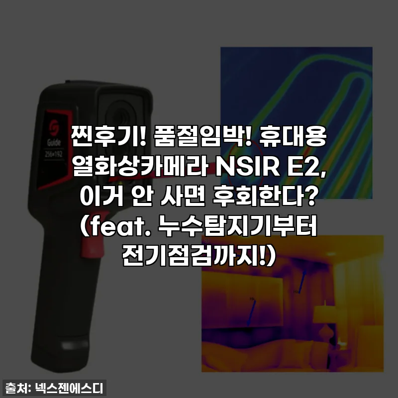 찐후기! 품절임박! 휴대용 열화상카메라 NSIR E2, 이거 안 사면 후회한다? (feat. 누수탐지기부터 전기점검까지!)