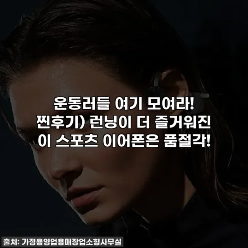 운동러들 여기 모여라! 찐후기) 런닝이 더 즐거워진 이 스포츠 이어폰은 품절각!
