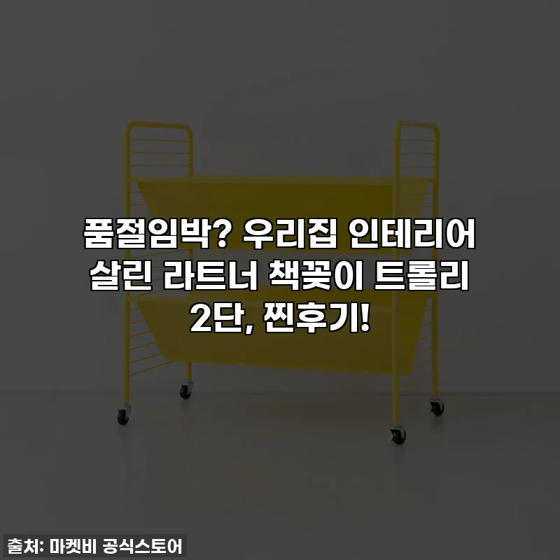 품절임박? 우리집 인테리어 살린 라트너 책꽂이 트롤리 2단, 찐후기!