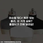 이슈템 떴다! 목만 있는 폴라, 이 가격 실화? 품절되기 전에 달려요!