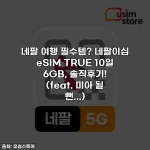 네팔 여행 필수템? 네팔이심 eSIM TRUE 10일 6GB, 솔직후기! (feat. 미아 될 뻔...)