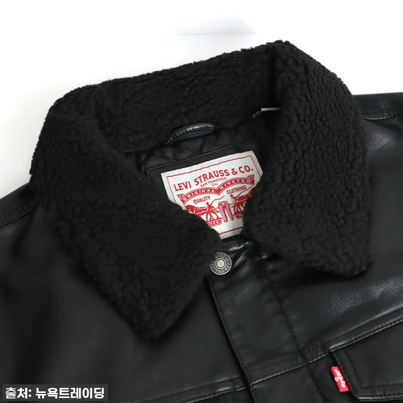 리바이스 남성 트러커 무스탕 레더 자 관련 이미지 1