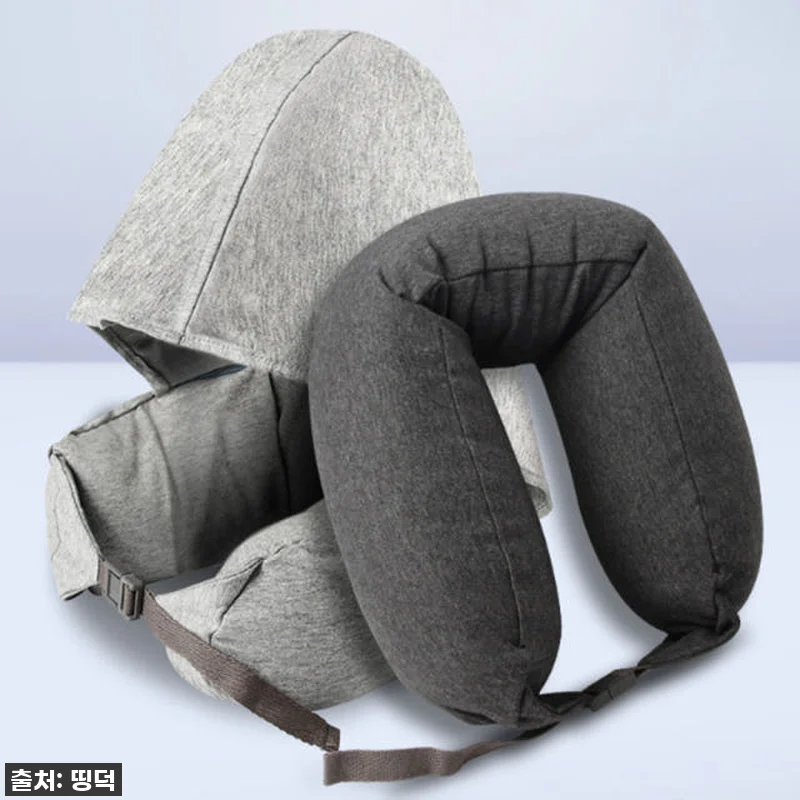 찐후기! 띵덕 후드 눈가리개 목베개, 관련 이미지 1