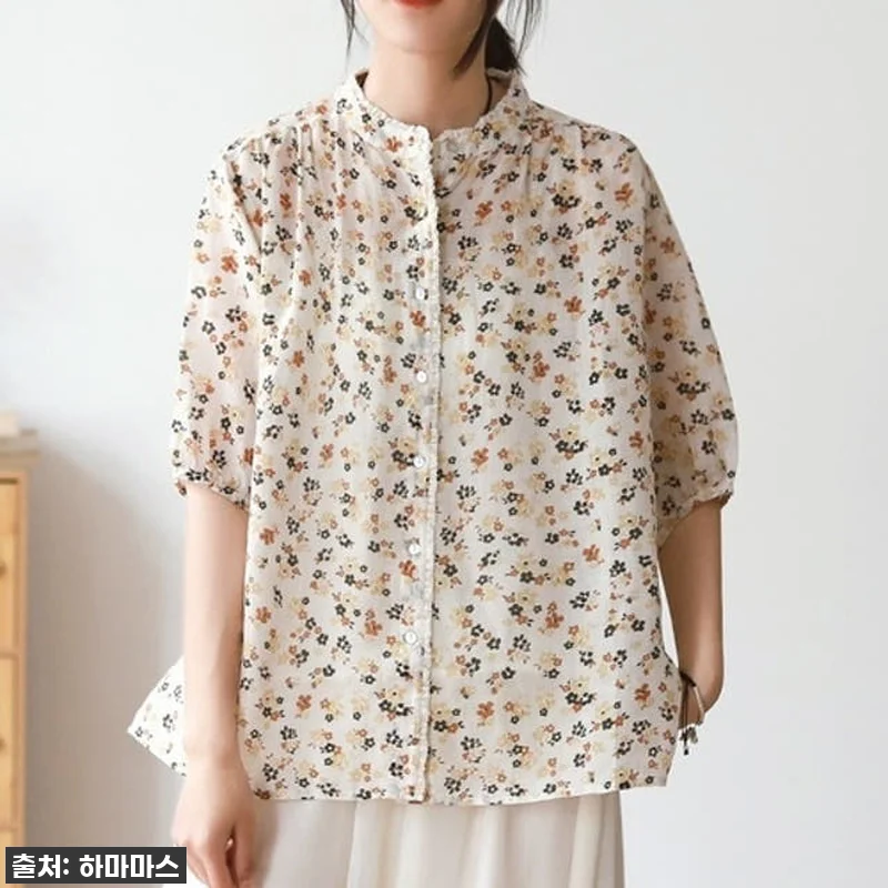 여름 필수템 등극! 프릴장식 모시 블 관련 이미지 1