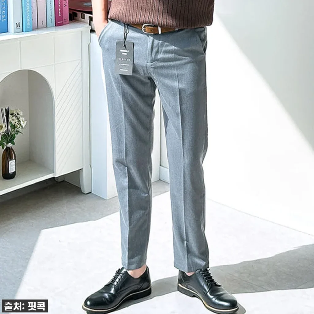 남편의 인생 슬랙스 발견! 9부 숏기장 빅사이즈 정장바지, 이 가격 실화인가요?!