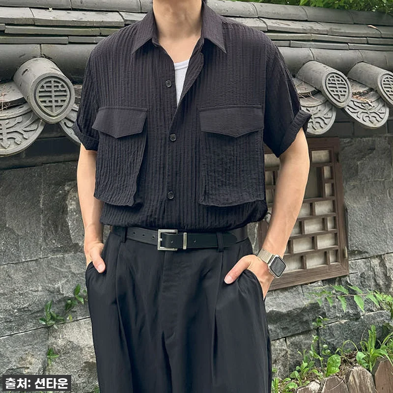 올여름 인생템 등극! 남자 반팔셔츠 관련 이미지 1