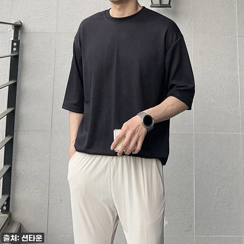 남자 7부티 오버핏 커플 빅사이즈 남 관련 이미지 1