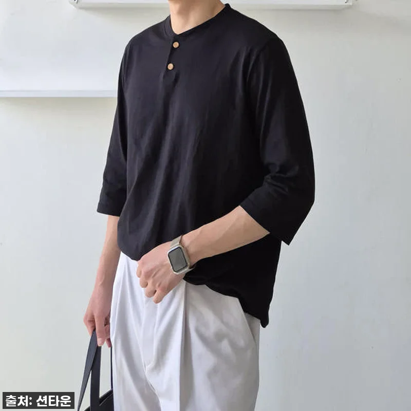 이슈템 등극! 헨리넥 오버핏 반팔티, 관련 이미지 1