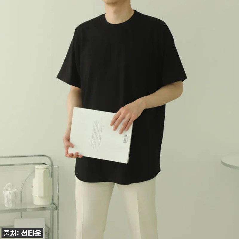 🔥이슈템 발견! 남자 오버핏 반팔티, 관련 이미지 1