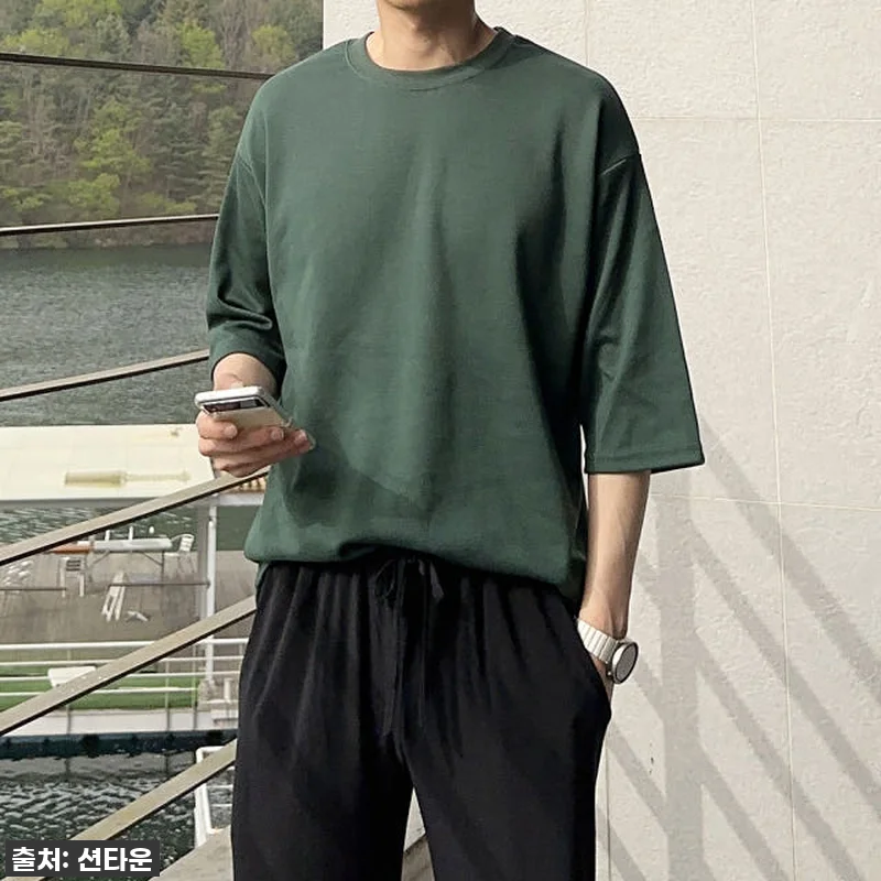 남자 7부티 오버핏 커플 빅사이즈 남 관련 이미지 2