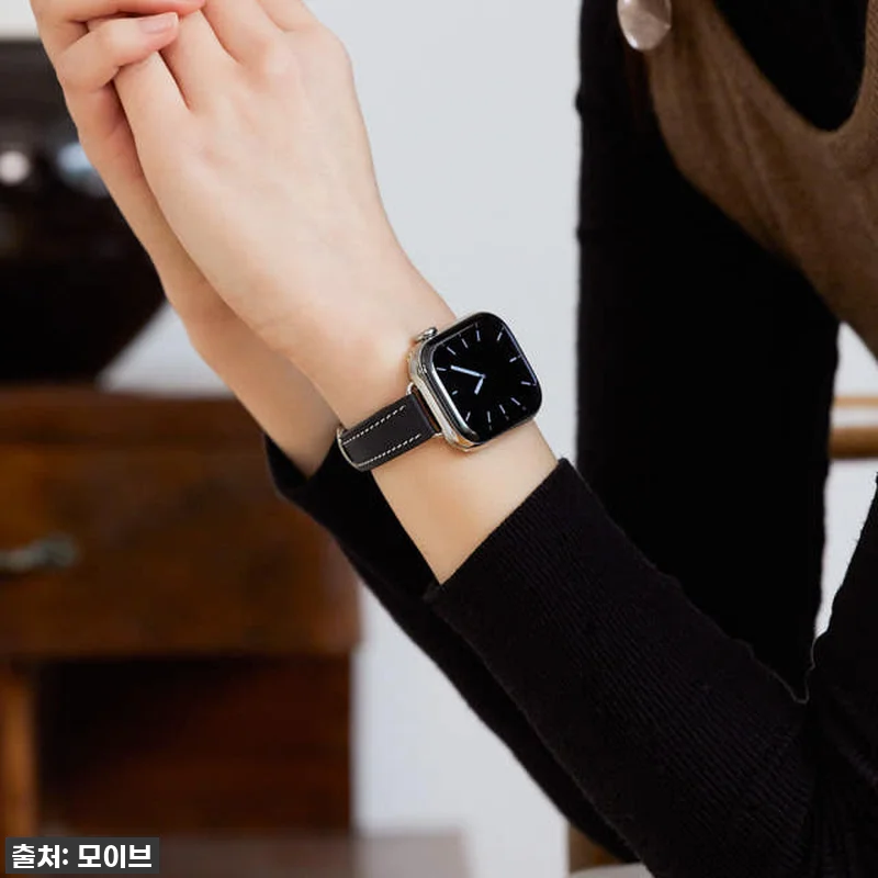 모이브 애플워치 가죽 디버클 스트랩: 관련 이미지 2