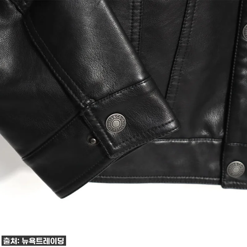 리바이스 남성 트러커 무스탕 레더 자 관련 이미지 3