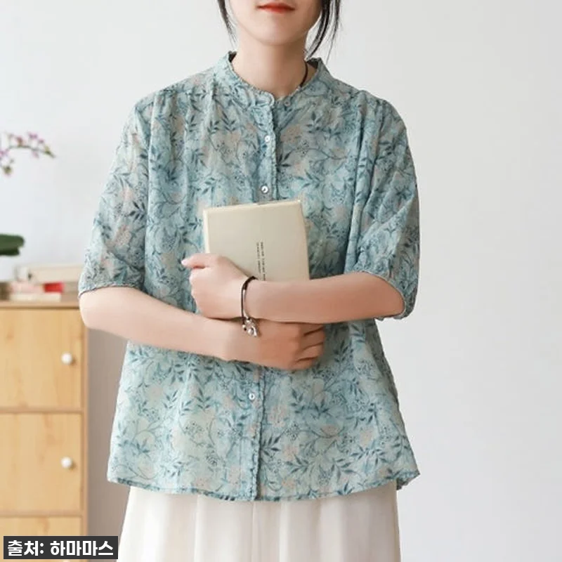 여름 필수템 등극! 프릴장식 모시 블 관련 이미지 3