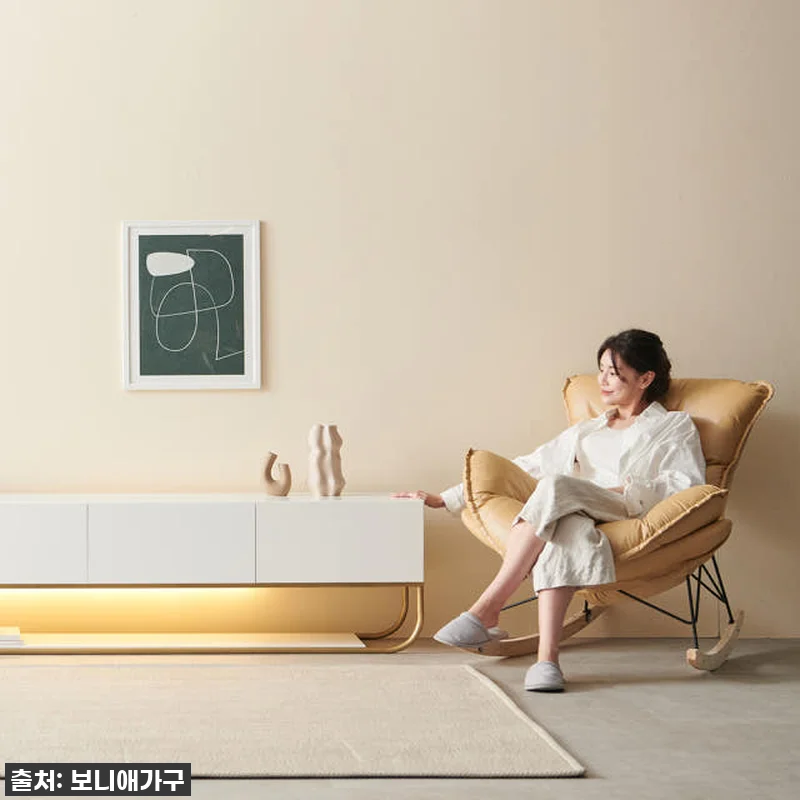 보니애가구 거실장 마리 화이트 TV 관련 이미지 3