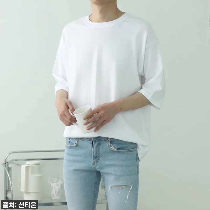 남자 7부티 오버핏 커플 빅사이즈 남 관련 이미지 3