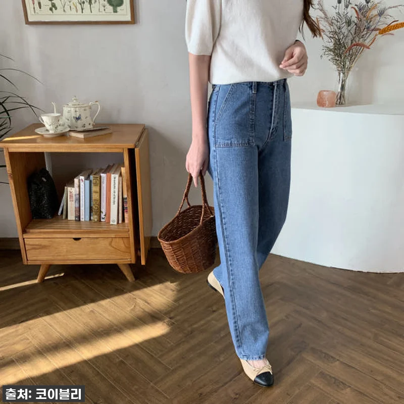 찐후기! 품절임박 '빈티지 포켓 세미 일자진 여성와이드청바지' 인생템 등극! 15 찐후기! 품절임박 '빈티지 포켓 세미 관련 이미지 4