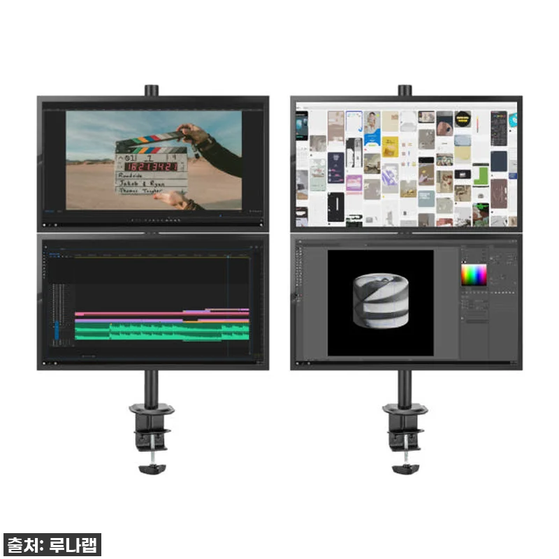 루나랩 모니터암 듀얼 거치대 세로 수 관련 이미지 4