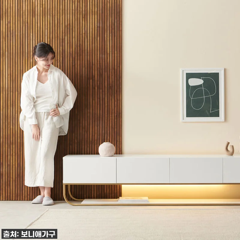 보니애가구 거실장 마리 화이트 TV 관련 이미지 5