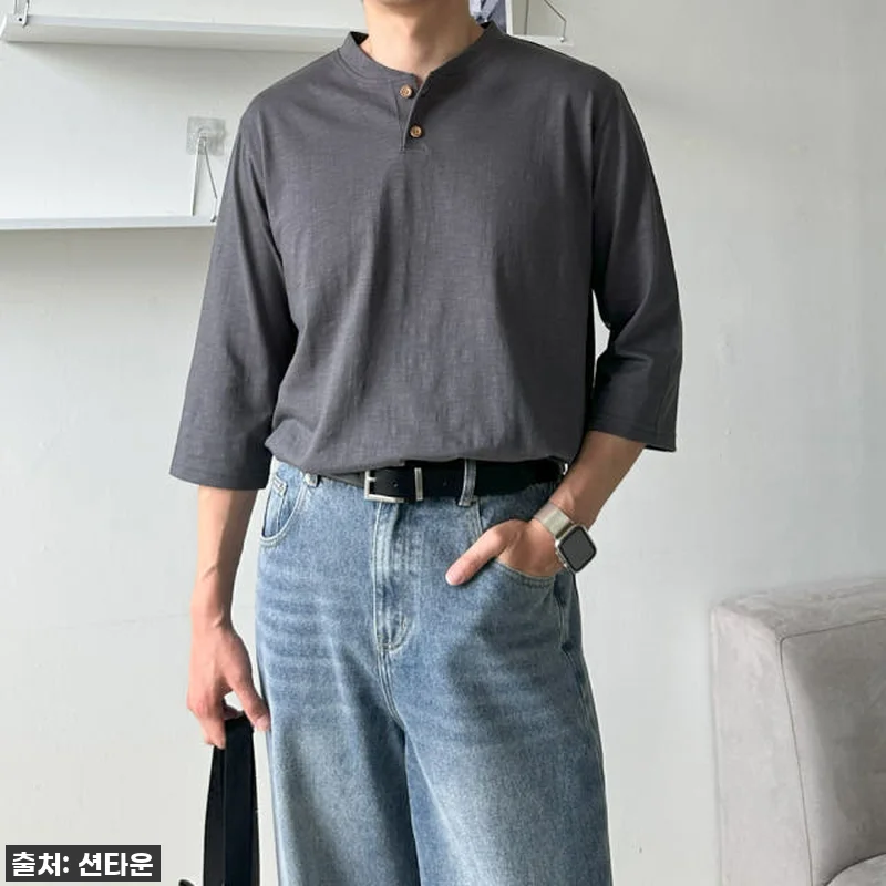 이슈템 등극! 헨리넥 오버핏 반팔티, 관련 이미지 5