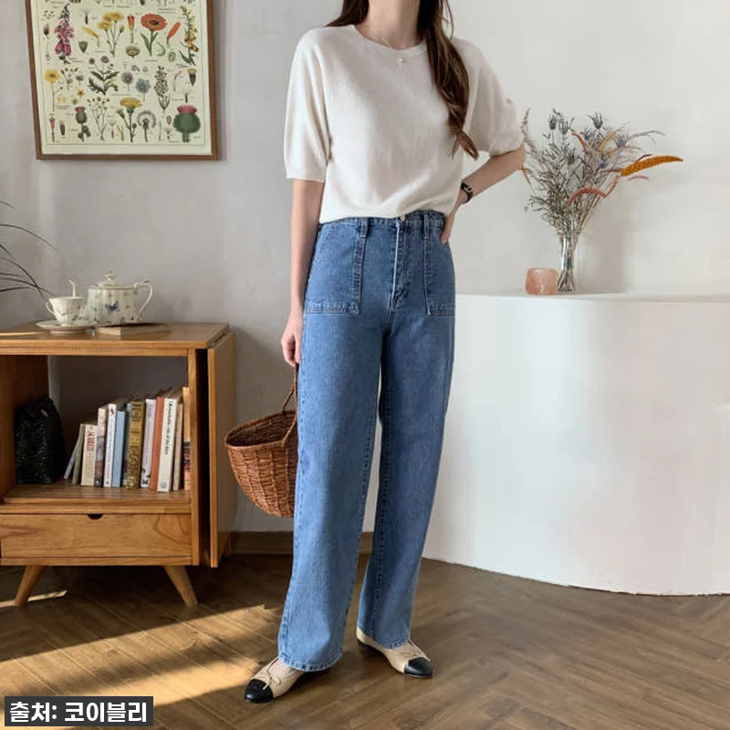 찐후기! 품절임박 '빈티지 포켓 세미 일자진 여성와이드청바지' 인생템 등극! 17 찐후기! 품절임박 '빈티지 포켓 세미 관련 이미지 6