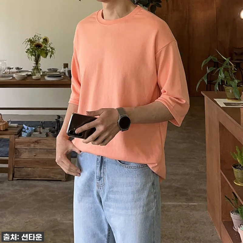 남자 7부티 오버핏 커플 빅사이즈 남 관련 이미지 6