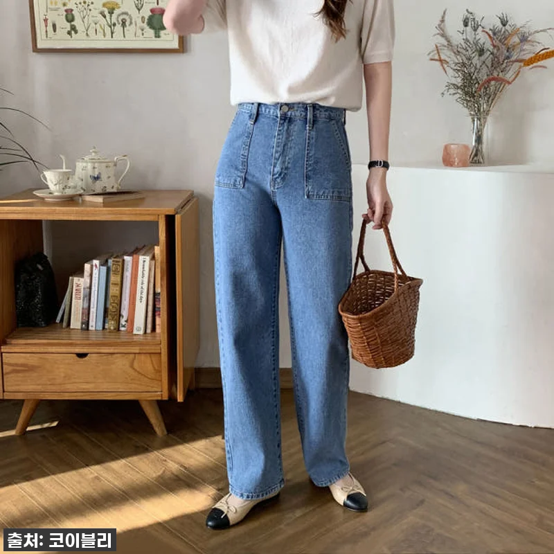 찐후기! 품절임박 '빈티지 포켓 세미 일자진 여성와이드청바지' 인생템 등극! 18 찐후기! 품절임박 '빈티지 포켓 세미 관련 이미지 7